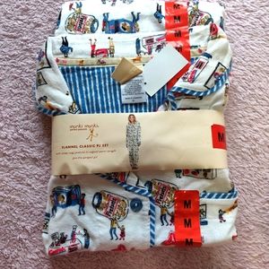🌹 Flannel Classic Pajama Set ( munki munki Brand)